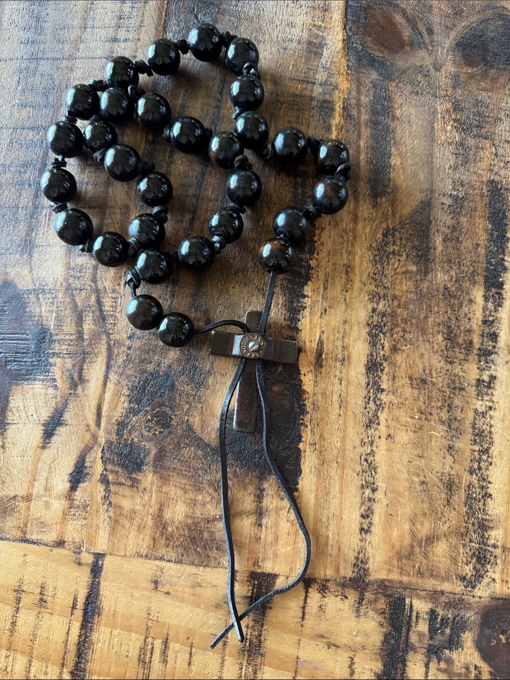 Jan Barboglio RETIRED Rosary Blessing Beads with Cross